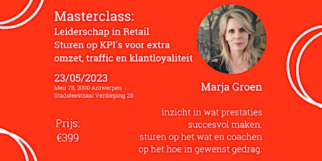 Imagem principal do evento Masterclass: Leiderschap in Retail.