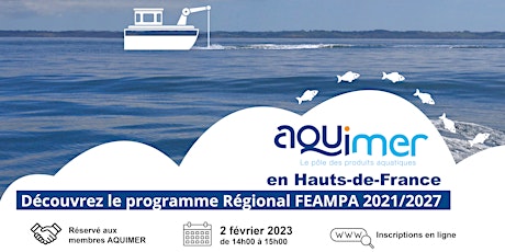 Webinaire : Programme Régional FEAMPA 2021/2027 Hauts-de-France