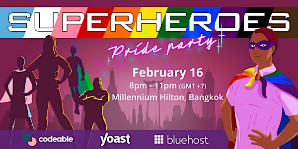 Superheroes pride party