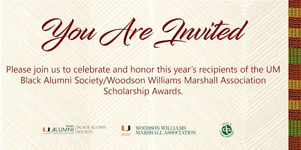 UM Black Alumni Society & Woodson Williams Marshall Association Scholarship Reception