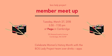 BOS Lady Project: March Member Meet-Up primary image