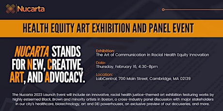 Nucarta 2023 Launch - Racial Health Equity Art Exhibition and Panel Event
