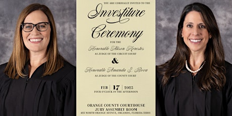 Investiture Ceremony for Judge Kerestes and Judge Bova