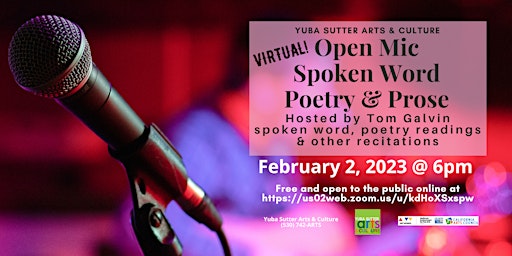 Open Mic Night – Spoken Word, Poetry, & Prose Hosted by Tom Galvin