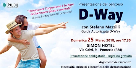 Immagine principale di D-WAY DETOX, BENESSERE E STILE DI VITA -  PRESENTAZIONE DEL PERCORSO 