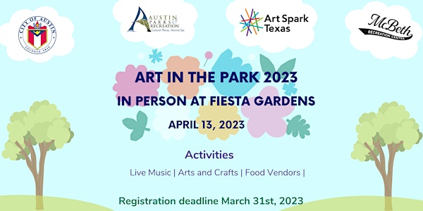 Art in the Park- Entertainment registration form
