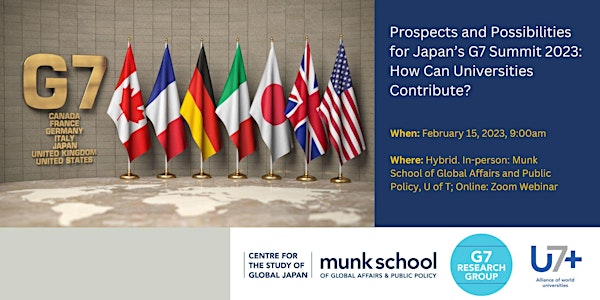 Prospects and Possibilities for Japan’s G7 Summit 2023