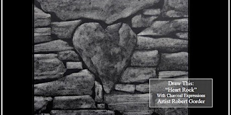 Charcoal Drawing Event "Heart Rock" in Amherst