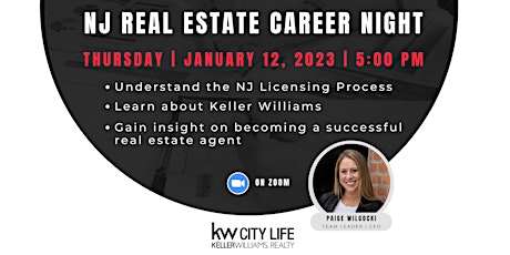 NJ Real Estate Agent Career Night!