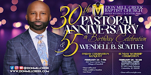 Pastor Wendell B. Sumter's 30th Anniversary Celebration Banquet