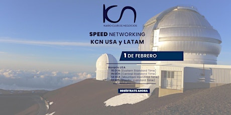 KCN Speed Networking Online USA y LATAM - 1 de febrero