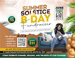 Summer Solstice B-day Happy Hour Fundraiser to support FREE THERAPY !