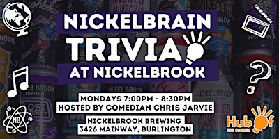 NickelBrains Trivia Night at Nickelbrook - Mondays - Burlington primary image