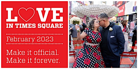 Image principale de Love in Times Square 2023: Weddings in the Square