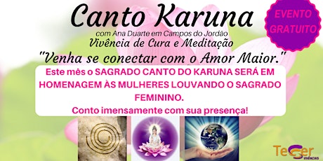 Imagem principal do evento Canto Karuna - Vivência de Cura & Meditação