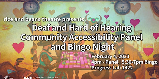 Deaf and Hard of Hearing Community Accessibility Panel and Bingo Night