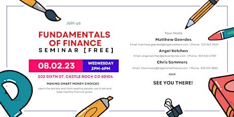 Fundamentals  of Finance  Seminar [FREE]
