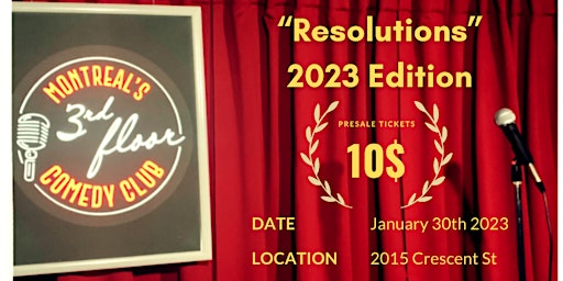 Resolutions 2023 Edition - Live English Stand Up Comedy
