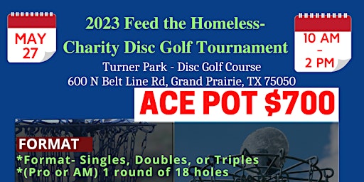 Feed the Hungry- Charity Disc Golf Tournament 2023