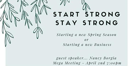 MB Mega Meeting - Special Guest Speaker... Nancy Borgia primary image