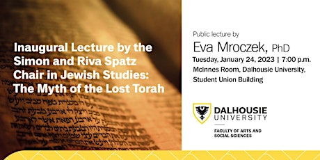 Spatz Chair in Jewish Studies Inaugural Lecture