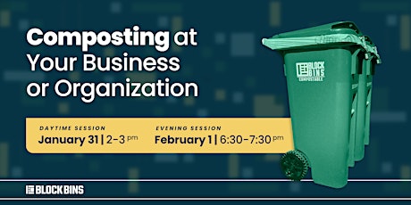 Composting at Your Business or Organization (Evening Session)