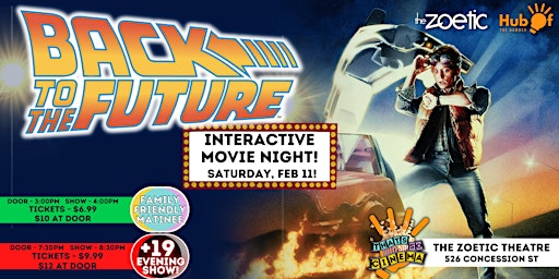 BACK TO THE FUTURE  @ The Zoetic - Interactive Movie - That's So Cinema
