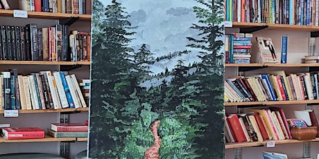 Paint and Sip - Misty Mountain Path