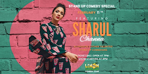Sharul Channa | 11th Feb @ The Lemon Stand SG