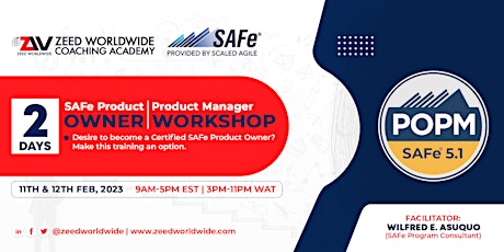 2-days SAFe Product Owner/Product Manager TRAINING