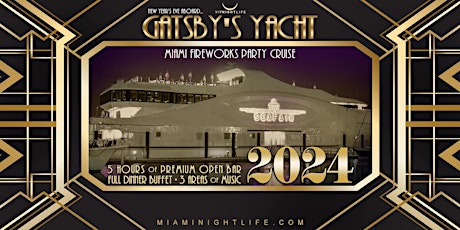 New Year's Eve 2024 Miami Fireworks Party Cruise - Seafair Mega Yacht