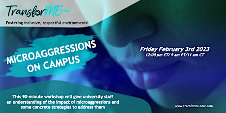 Microaggressions on Campus - Open Workshop