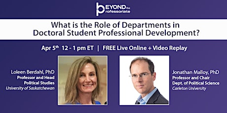 What is the Role of Departments in Doctoral Student Professional Development? primary image