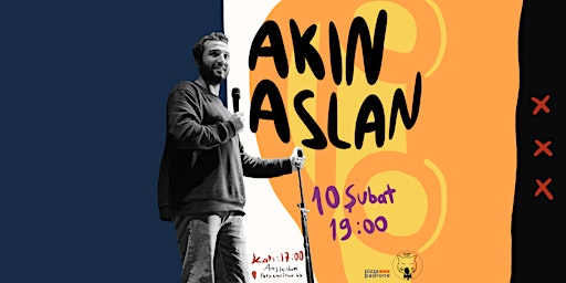 Akın Aslan tek kişilik gösterisiyle 10  Subat'ta Amsterdam Patron Stage'de!