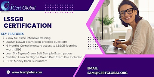 LSSGB Certification Training course in Redding, CA