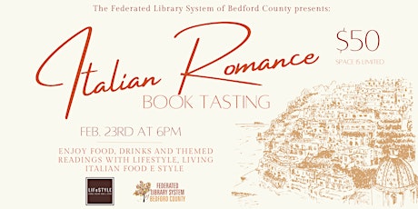 Italian Romance Book tasting at LIFeSTYLE