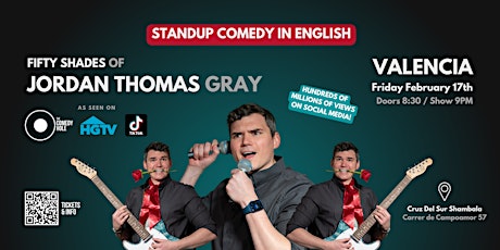 Valencia: Standup Comedy in ENGLISH ◎ 50 Shades of Jordan Thomas Gray