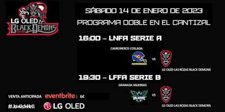 Programa doble: LNFA SERIE A vs Camioneros + LFFA SERIE B vs Valkirias
