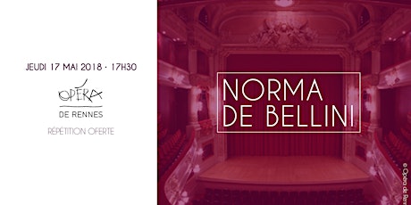 Répétition / L'Opéra Norma de Bellini