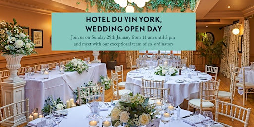 Hotel du Vin York's Magnificent Wedding Open Day