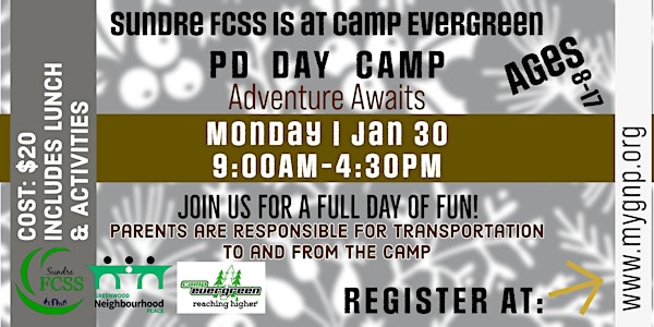 Camp Evergreen PD Day Camp