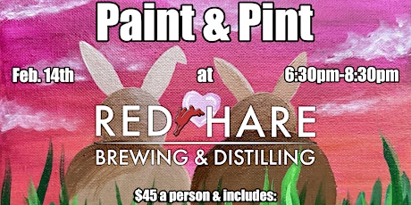 Red Hare Brewing Valentines Paint & Pint