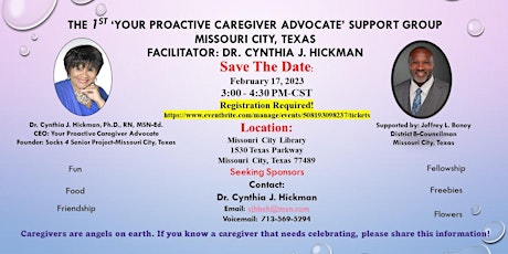 The 1st ‘Your Proactive Caregiver Advocate’ Support Group Missouri City, TX