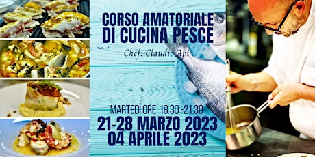 Imagen principal de CORSO DI CUCINA DI PESCE con Chef Claudio Api