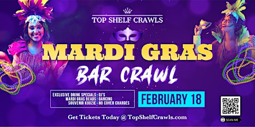 Mardi Gras Bar Crawl - Indianapolis