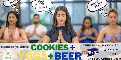 Cookies + Yoga + Beer