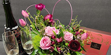Bouquets & Bubbles: Valentine's Flower Design Class