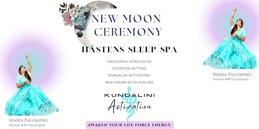 Image principale de KUNDALINI ACTIVATION New Moon Ceremony w/ CACAO, Sound Healing, Intentions