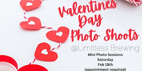Mini Valentines Day Photo Shoots - at Limitless Brewing