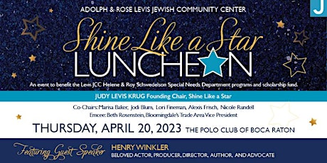 Adolph & Rose Levis JCC Shine Like a Star Luncheon
